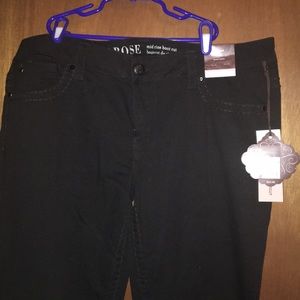 Knox Rose Boot Cut Black Jeans